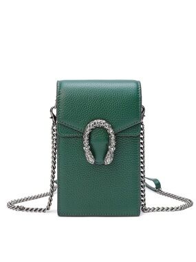 Tiffany & Fred Full-Grain Leather Crossbody/ Phone Bag